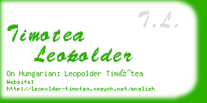 timotea leopolder business card